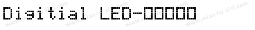 Digitial LED字体转换